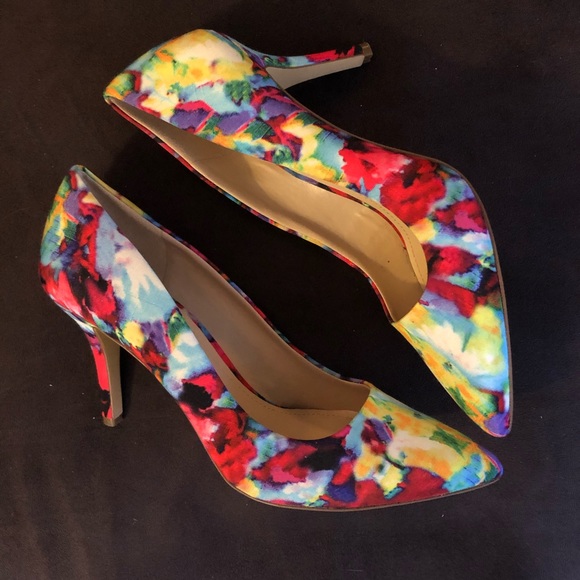 BCBGeneration Shoes - BCBGeneration Watercolor Multi-Color Heels